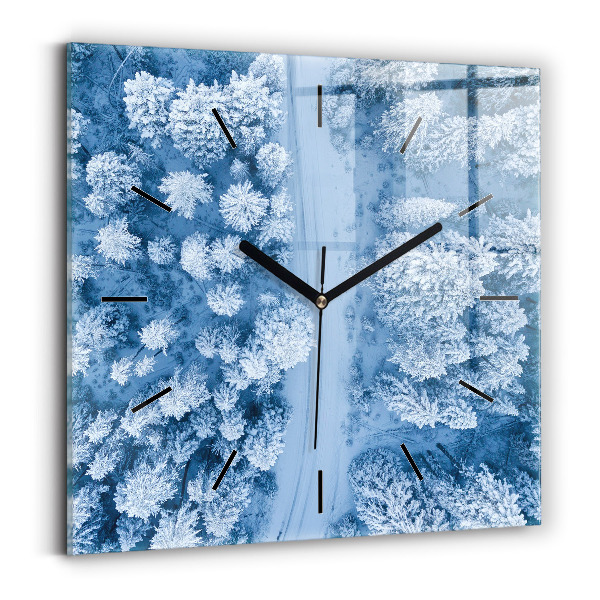 Orologio quadrato Foresta vista da un drone