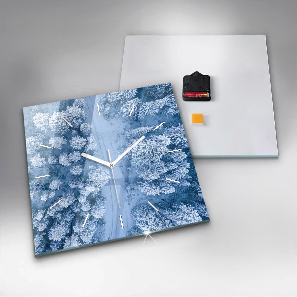 Orologio quadrato Foresta vista da un drone