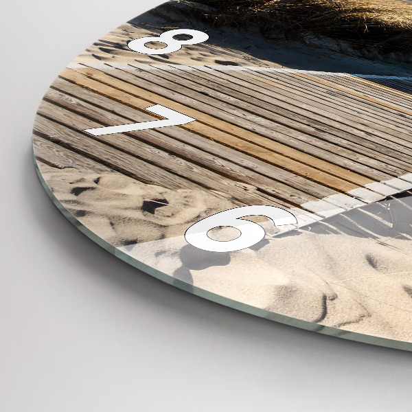 Orologio rotondo Vista della spiaggia