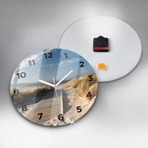 Orologio rotondo Vista della spiaggia