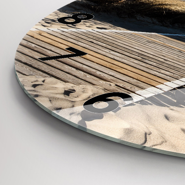 Orologio rotondo Vista della spiaggia