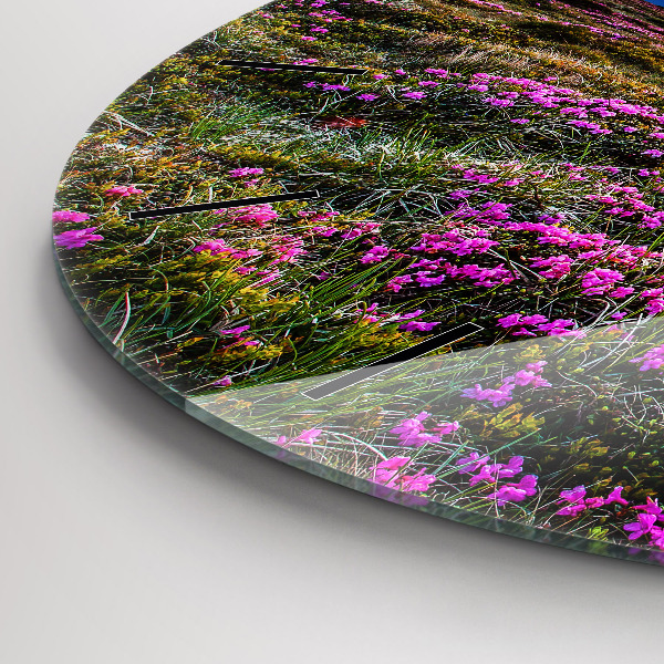 Orologio rotondo Alba e fiori