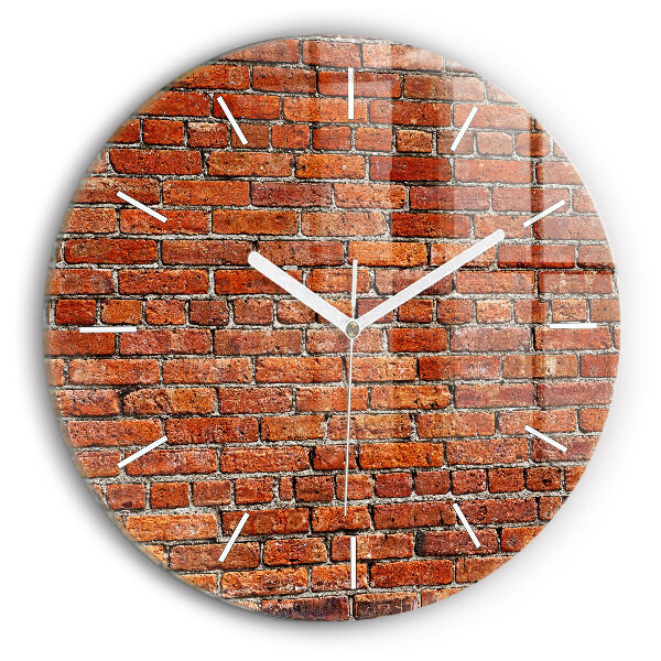 Orologio rotondo Vecchio muro di mattoni