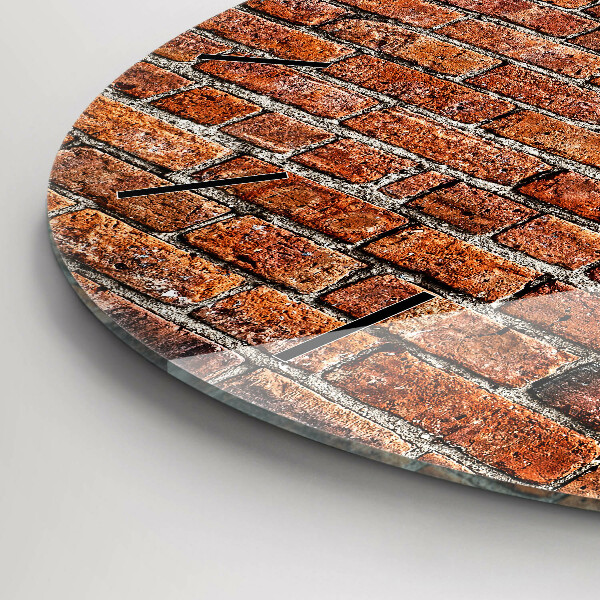 Orologio rotondo Vecchio muro di mattoni