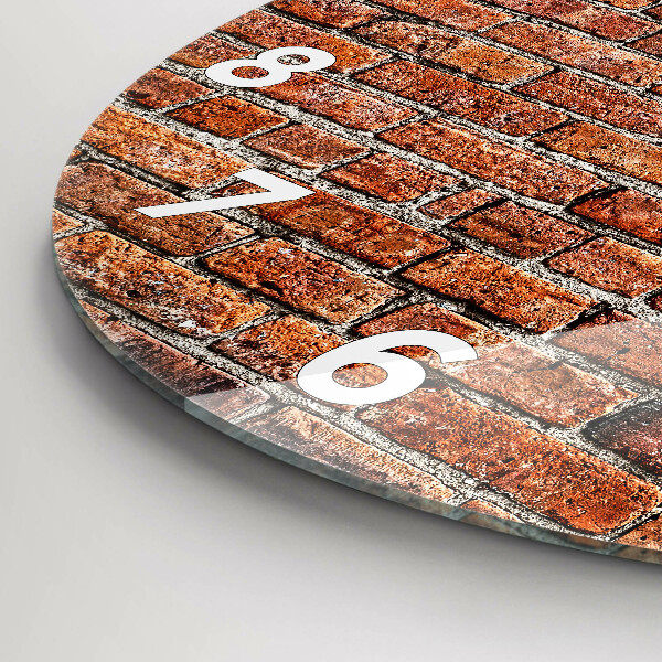 Orologio rotondo Vecchio muro di mattoni