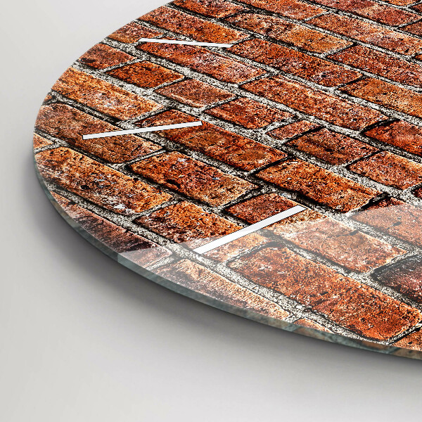 Orologio rotondo Vecchio muro di mattoni