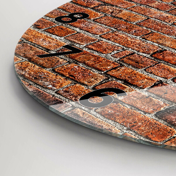 Orologio rotondo Vecchio muro di mattoni