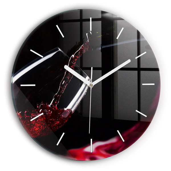 Orologio rotondo Vino rosso