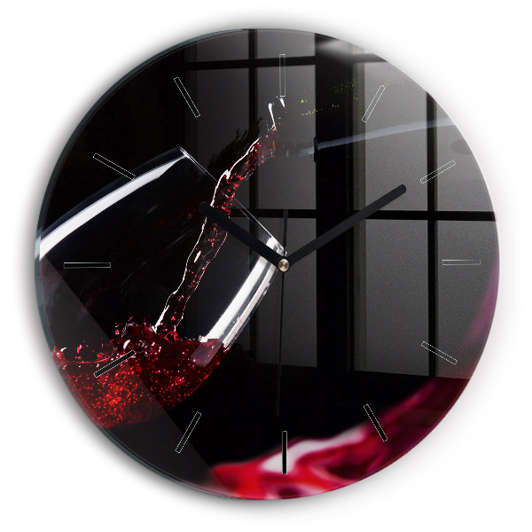 Orologio rotondo Vino rosso