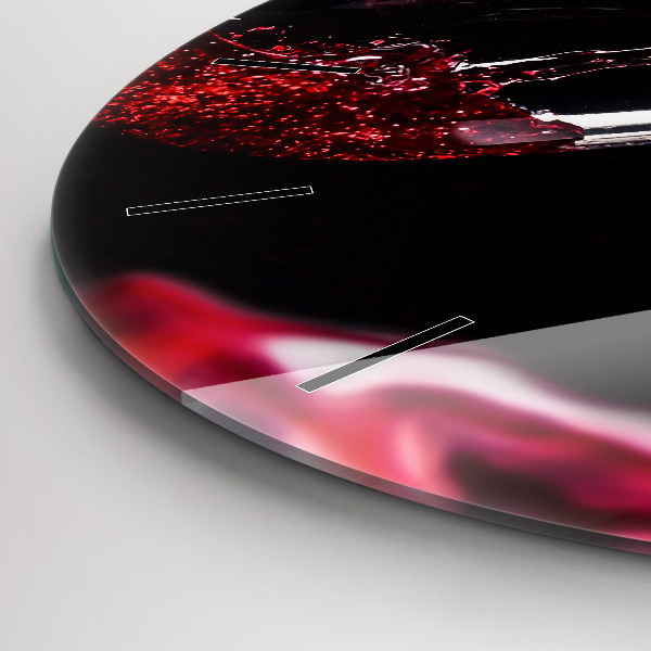 Orologio rotondo Vino rosso