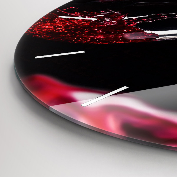 Orologio rotondo Vino rosso