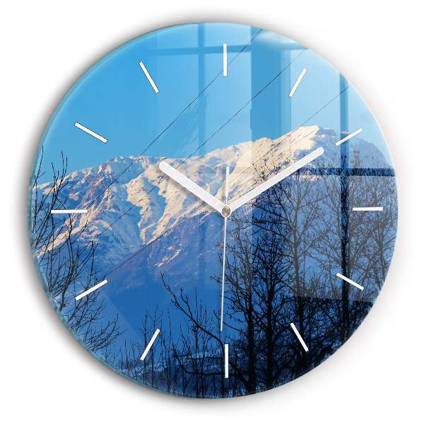 Orologio rotondo Vista sulle montagne