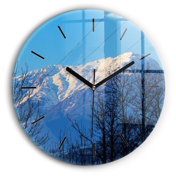 Orologio rotondo Vista sulle montagne