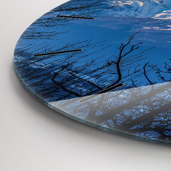 Orologio rotondo Vista sulle montagne