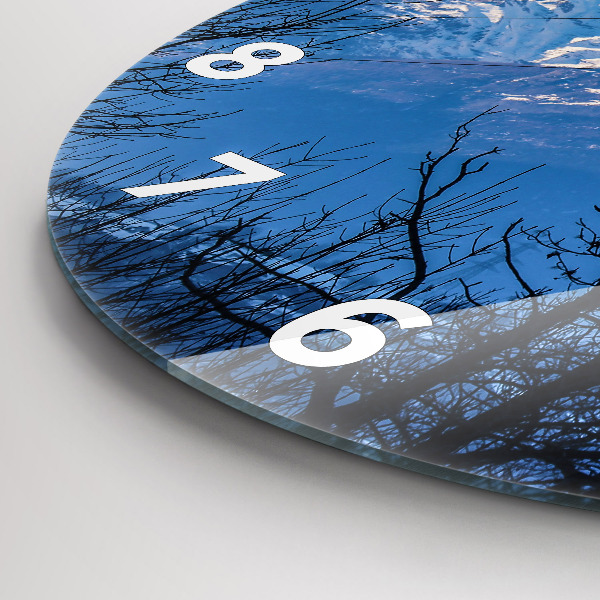 Orologio rotondo Vista sulle montagne