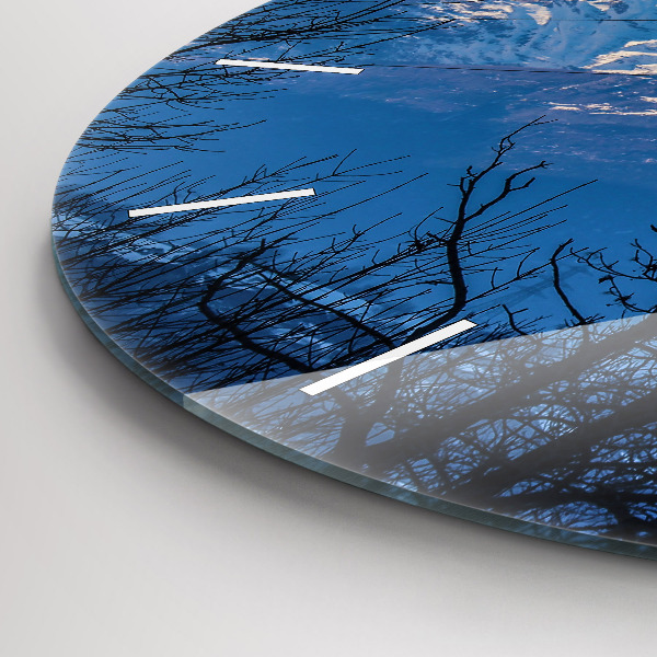 Orologio rotondo Vista sulle montagne