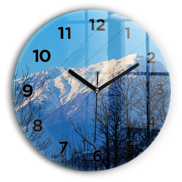 Orologio rotondo Vista sulle montagne