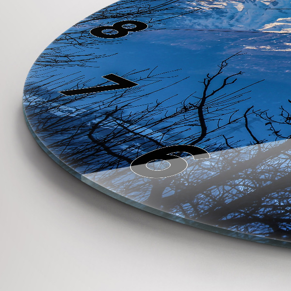 Orologio rotondo Vista sulle montagne