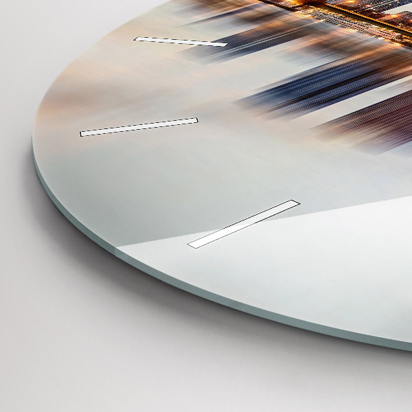 Orologio rotondo Panorama con la Torre Eiffel