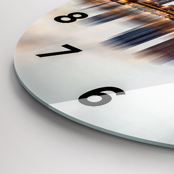 Orologio rotondo Panorama con la Torre Eiffel