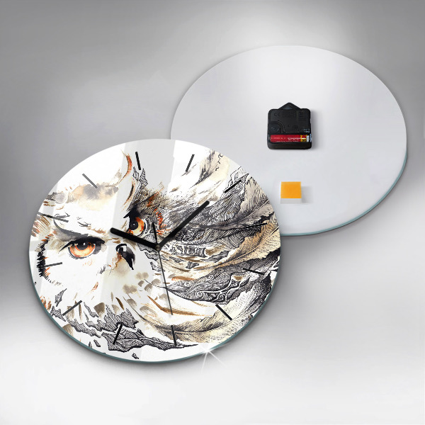 Orologio rotondo Gufo simbolo di saggezza