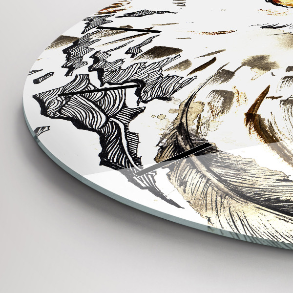 Orologio rotondo Gufo simbolo di saggezza