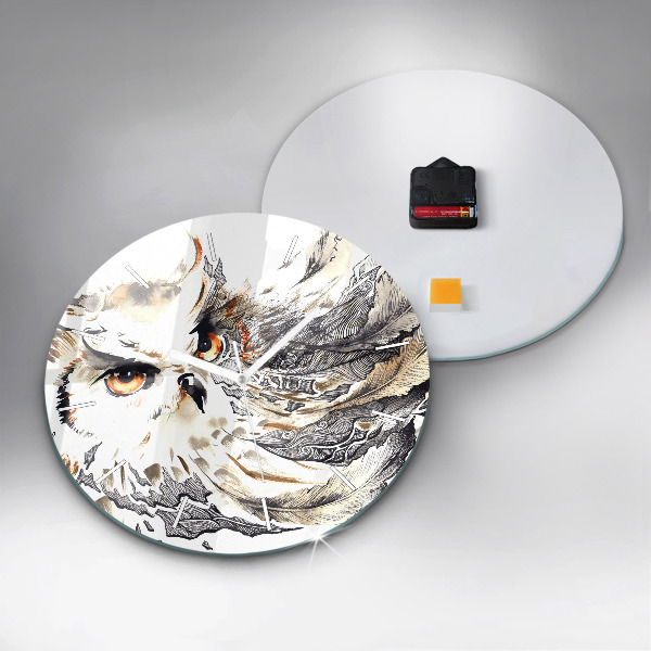 Orologio rotondo Gufo simbolo di saggezza