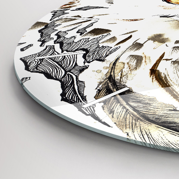 Orologio rotondo Gufo simbolo di saggezza