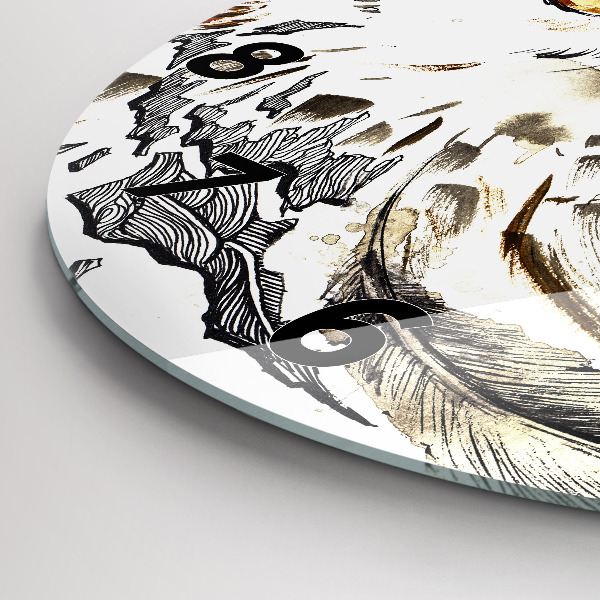 Orologio rotondo Gufo simbolo di saggezza