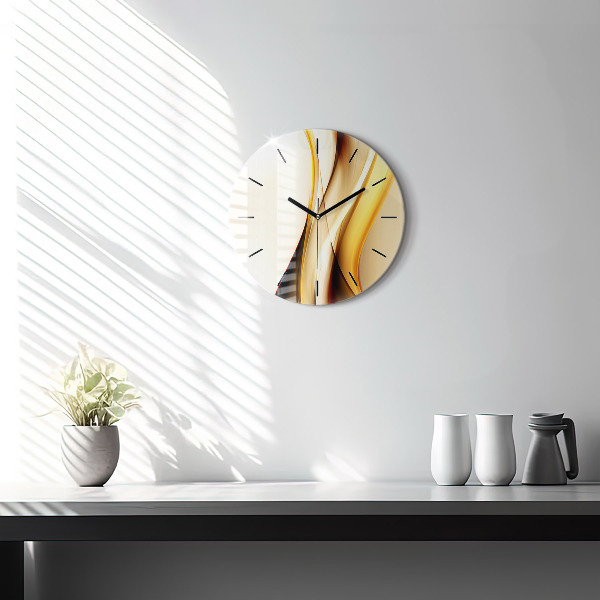 Orologio rotondo Onda astratta