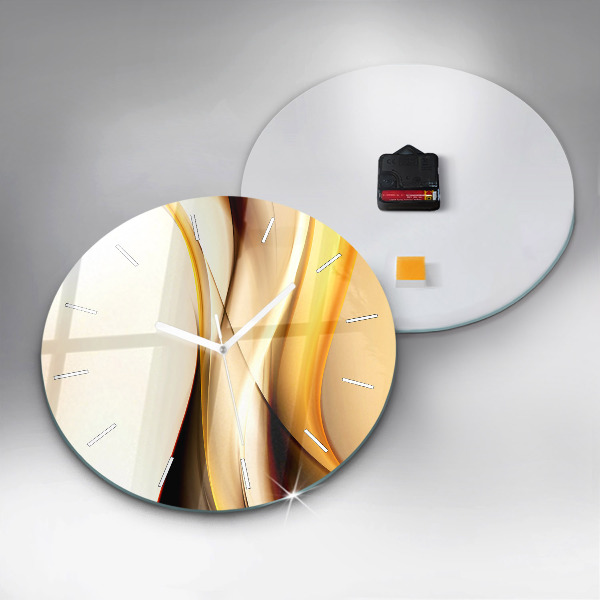 Orologio rotondo Onda astratta