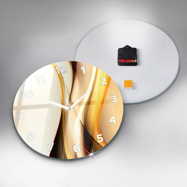 Orologio rotondo Onda astratta