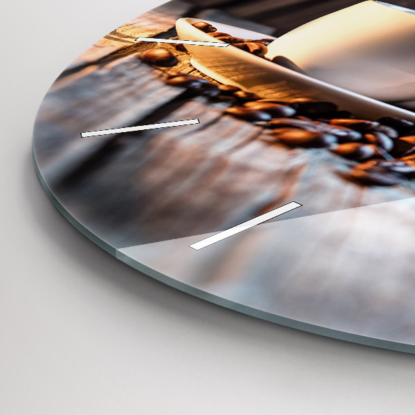 Orologio rotondo Una tazza di caffè