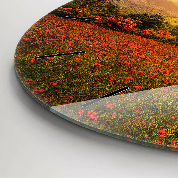 Orologio rotondo Albero del cuore dell'amore