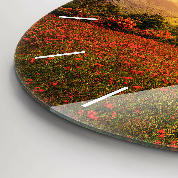 Orologio rotondo Albero del cuore dell'amore