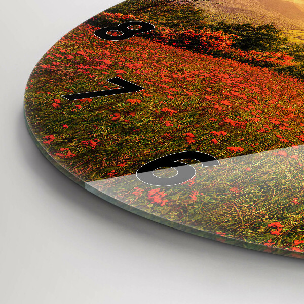 Orologio rotondo Albero del cuore dell'amore