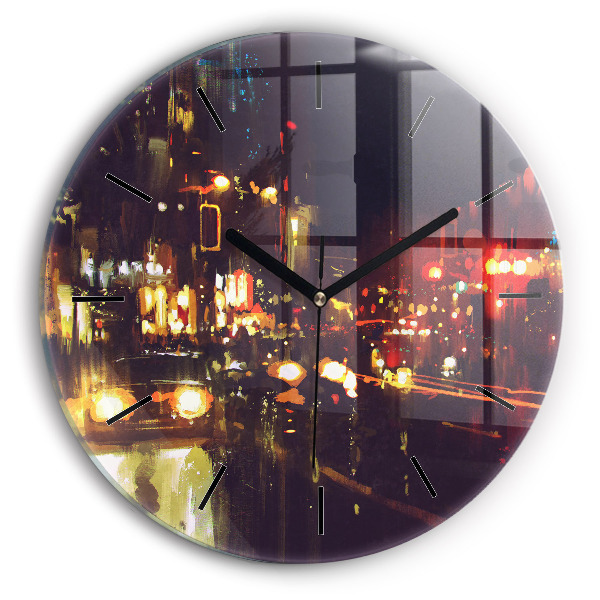 Orologio rotondo Città dipinta