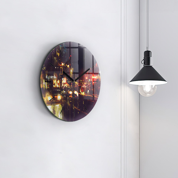 Orologio rotondo Città dipinta