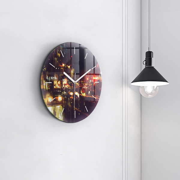 Orologio rotondo Città dipinta