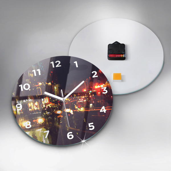 Orologio rotondo Città dipinta