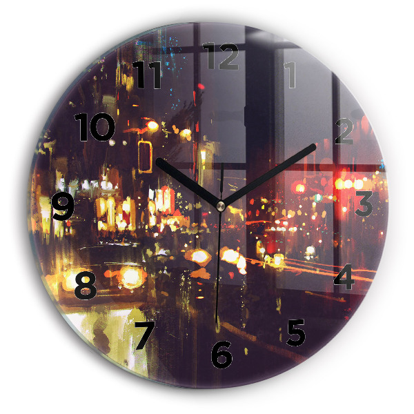 Orologio rotondo Città dipinta