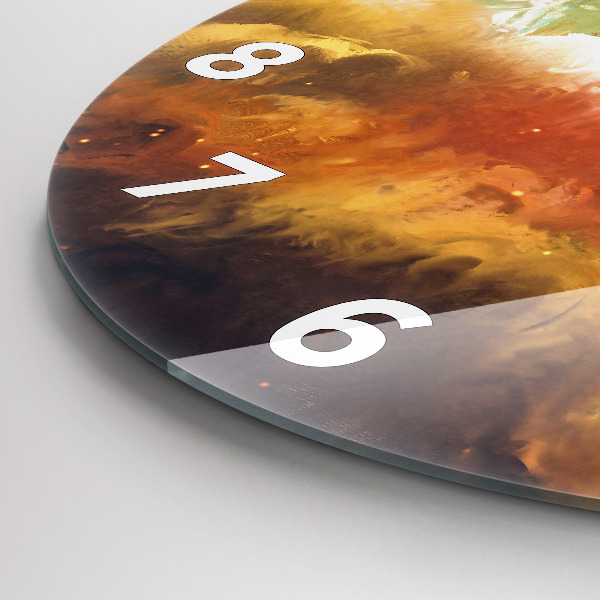 Orologio rotondo Pittura astratta