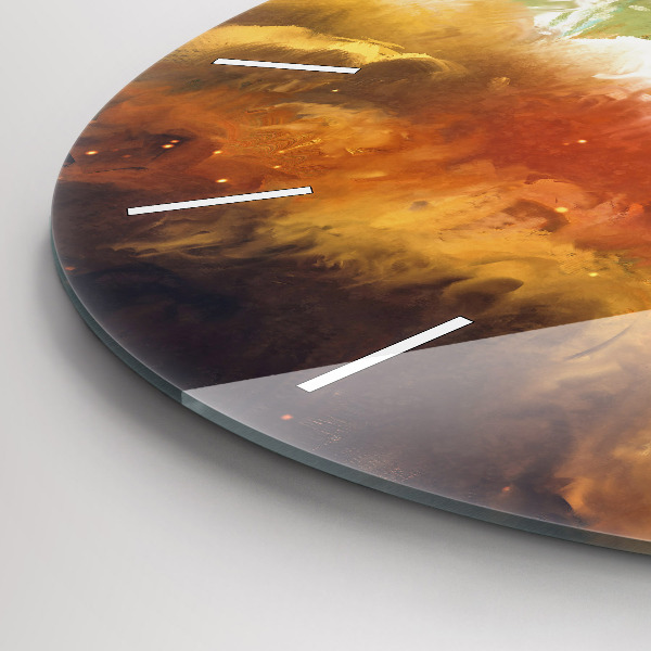 Orologio rotondo Pittura astratta