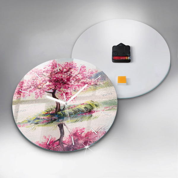 Orologio rotondo Mosaico dell'albero