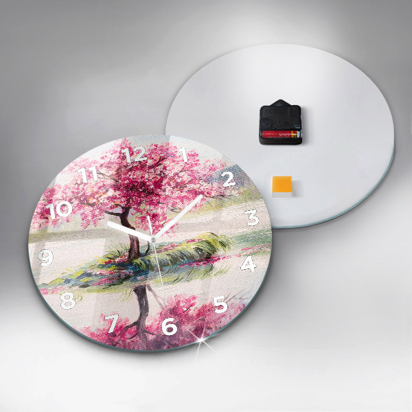 Orologio rotondo Mosaico dell'albero