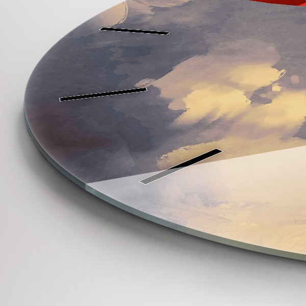 Orologio rotondo Navi di carta