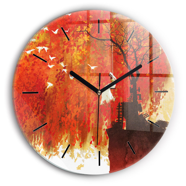 Orologio rotondo Sposa in autunno