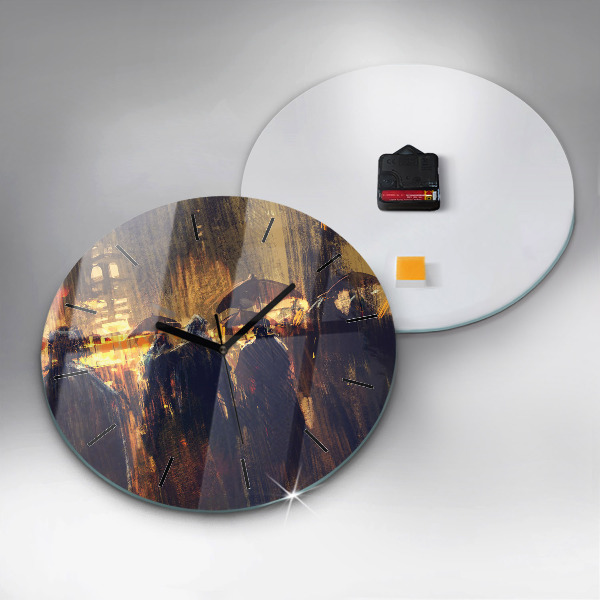Orologio rotondo Impressionismo nell'arte Piazza del Mercato