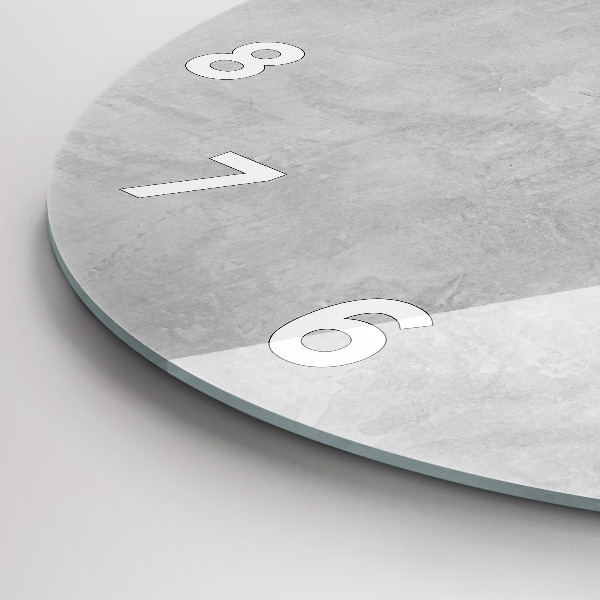 Orologio rotondo in vetro Muro di pietra