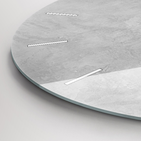 Orologio rotondo in vetro Muro di pietra